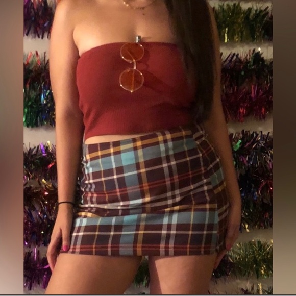 Urban Outfitters Plaid Mini Skirt - Picture 2 of 7